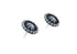 Navajo Concho Sterling Silver Post Stud Earrings AX124284